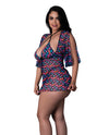 Magic Silk Queen Hazy Dayz Gummy Bears Blacklight Redraft Top Thong Dress Set