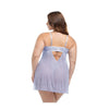 Queen Elsie Sheer Babydoll Brunnera Blue