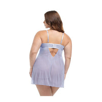 Queen Elsie Sheer Babydoll Brunnera Blue