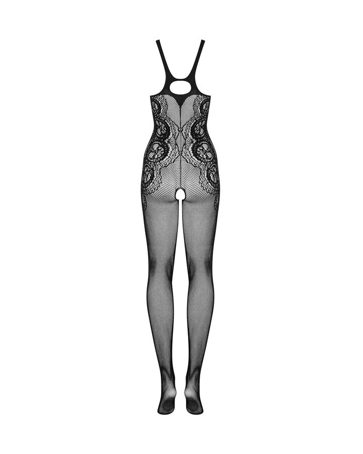 Obsessive Unique Pattern Bodystocking Black G335