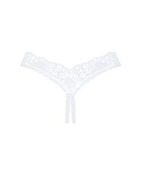 Obsessive Heavenlly Crotchless Panty Thong White