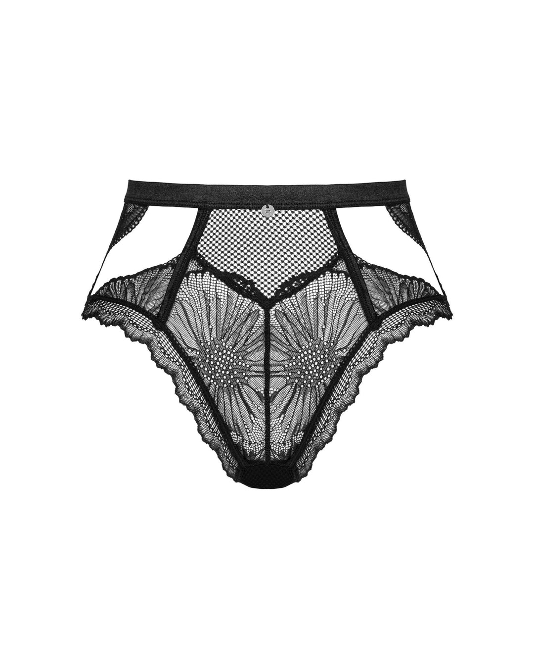 Obsessive Mibelia Lace Panty with Cutouts Black