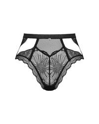 Obsessive Mibelia Lace Panty with Cutouts Black