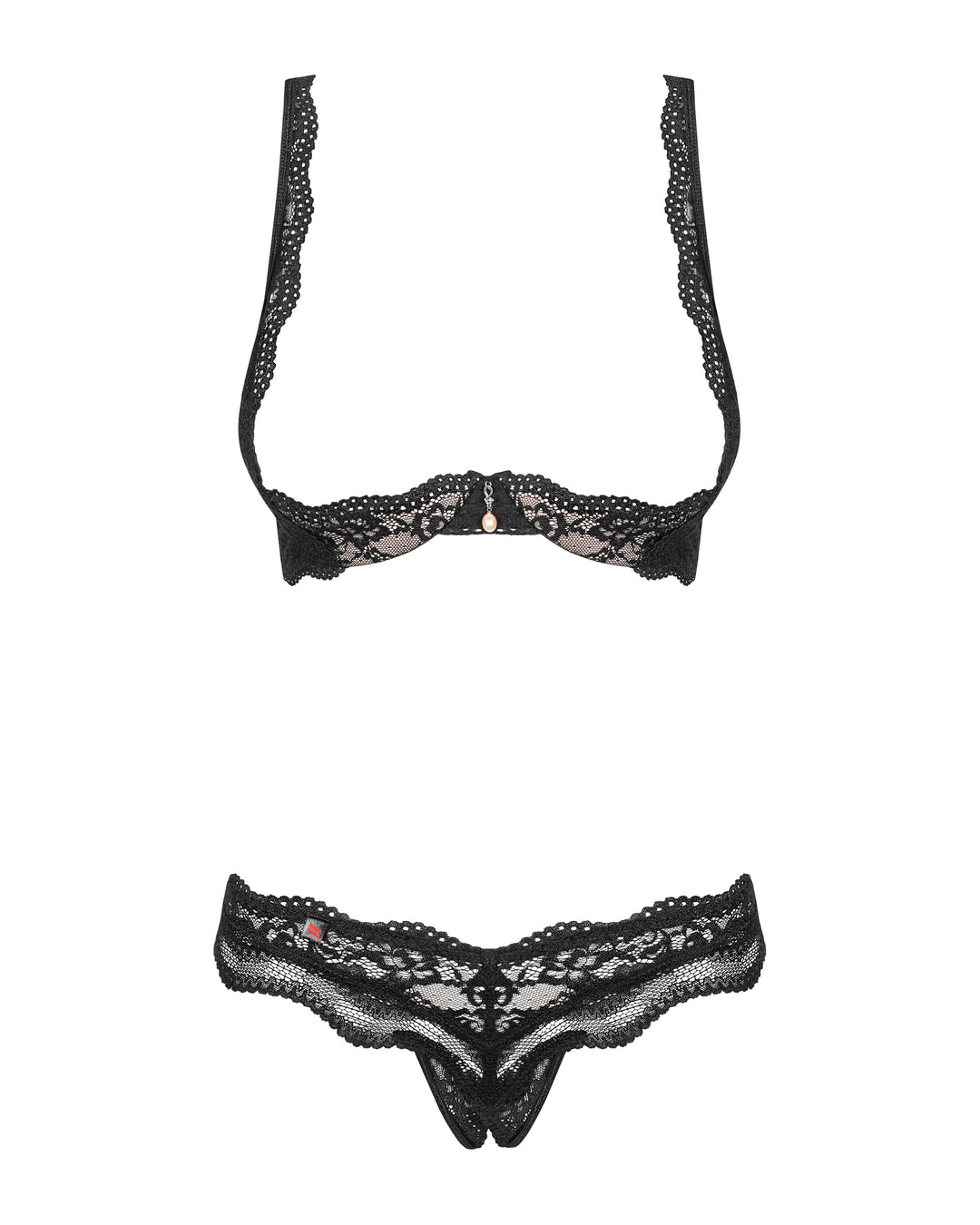 Obsessive Luvae Open Cups Shelf Bra Set