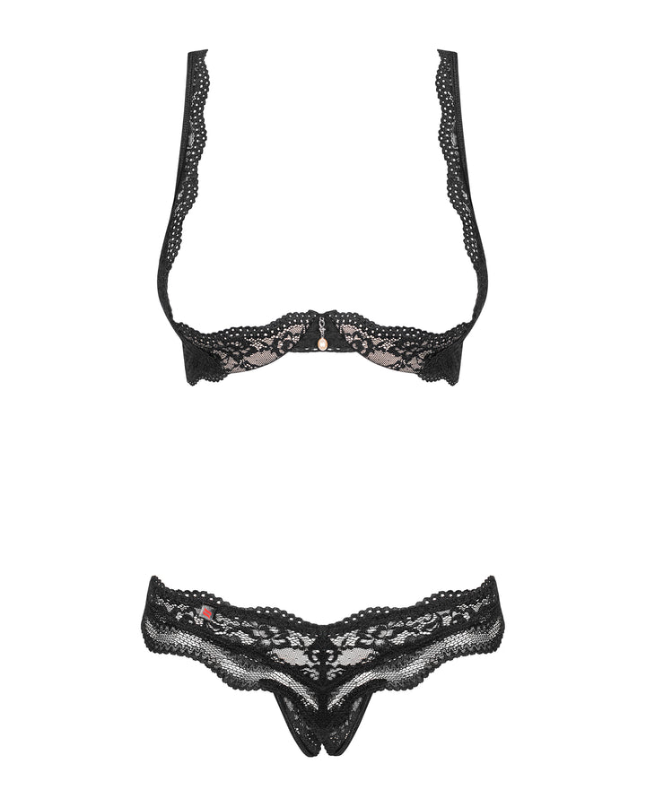 Obsessive Luvae Open Cups Shelf Bra Set