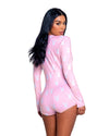 Roma Confidential Playboy Slumber Bunny Romper Pink/White-Rebel Romance