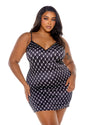 Playboy Bunny Lounge Chemise Logo Satin Nightie Plus Size-Rebel Romance
