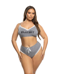 Playboy Comfy Bunny 2pc Cropped Cami Set