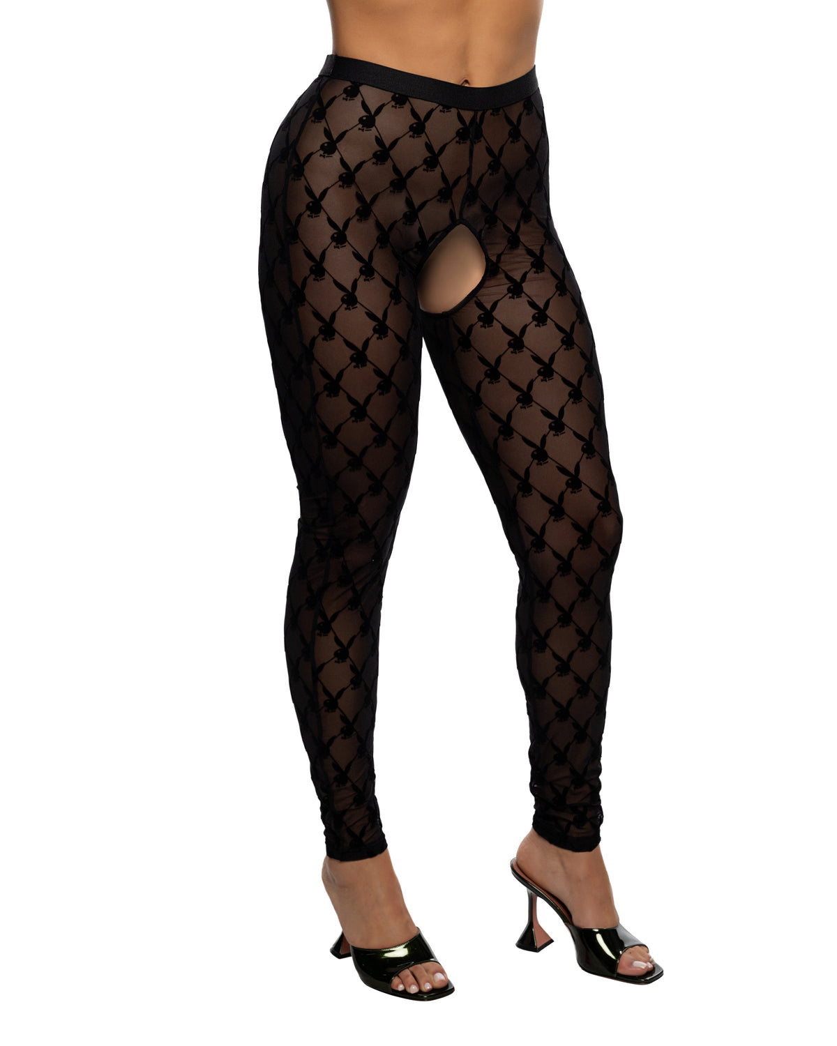 Playboy Burnout Bunny Footless Tights