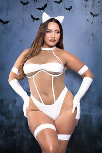 Queen Play Midnight Purr 5pc Costume Set