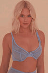 Playful Promises Sybil Lace Plunge Bra Baby Blue