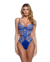 Roma Confidential Blossom Beauty Rose Embroidery Sheer Teddy