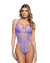 Roma Confidential Kiss & Bloom Lace Teddy Lilac Purple