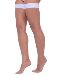 Roma Confidential Sheer Stay up Stockings White Top