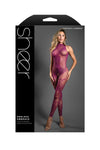 Fantasy Lingerie Sheer Endless Embrace Crotchless Bodystocking Magenta