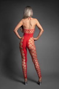 Sheer Slow Burn Crotchless Bodystocking