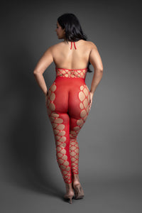 Queen Sheer Slow Burn Crotchless Bodystocking