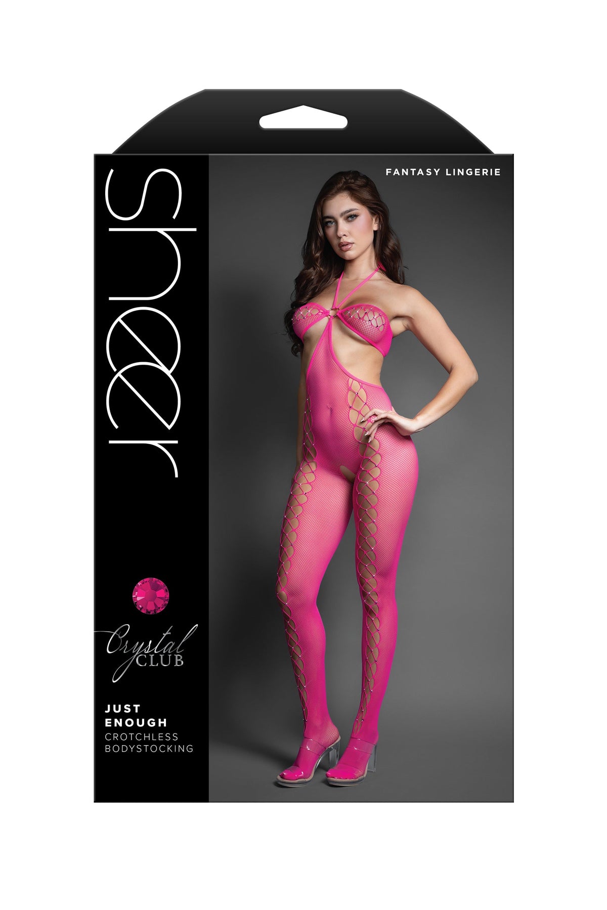Sheer Just Enough Crotchless Bodystocking