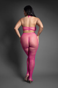 Queen Sheer Just Enough Crotchless Bodystocking
