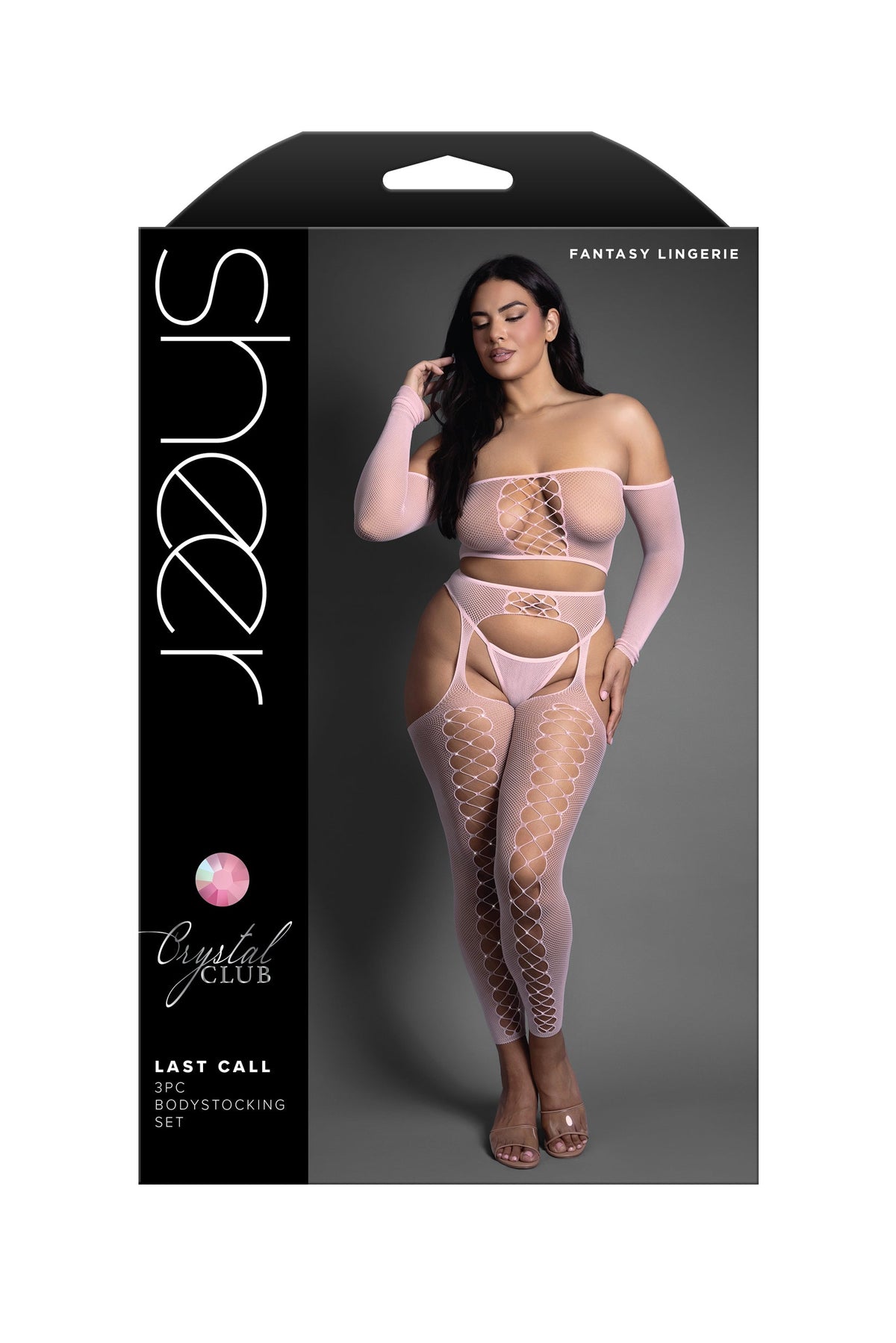 Queen Sheer Last Call 3pc Bodystocking Set