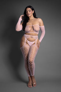 Queen Sheer Last Call 3pc Bodystocking Set
