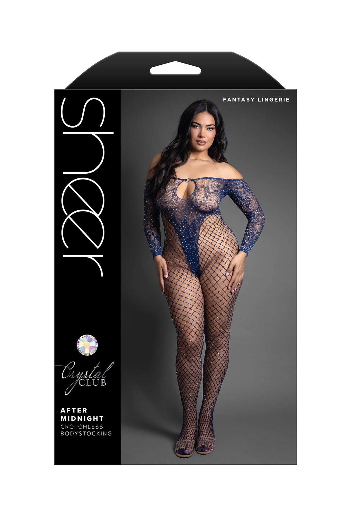 Queen Sheer After Midnight Crotchless Bodystocking