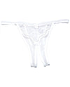 Shirley of Hollywood Scalloped Embroidery Crotchless Panty White
