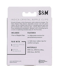 Indica Crystal Nipple Clips
