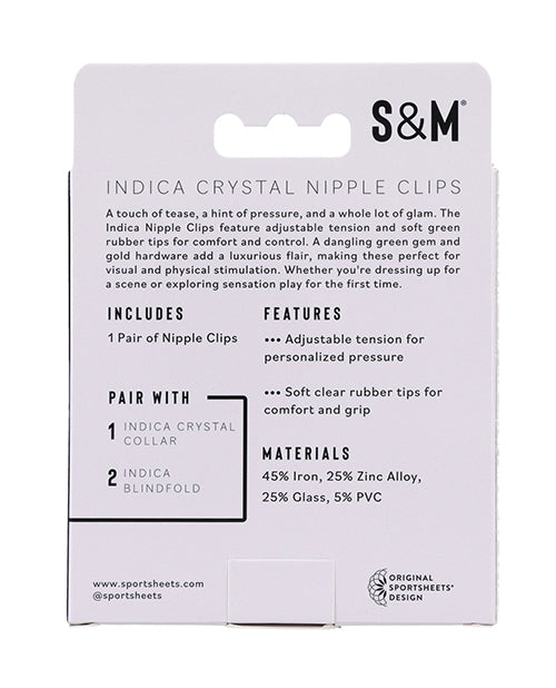 Indica Crystal Nipple Clips