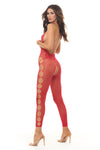 Rene Rofe Love Stroke Stones Heart Bodystocking and G-String Red