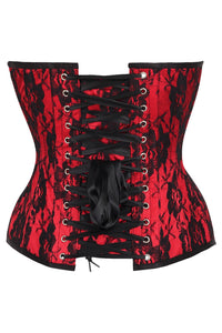 Top Drawer 5 PC Premium Boudoir Bunny Corset Costume Red