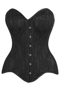 Top Drawer 5 PC Premium Boudoir Bunny Corset Costume Black