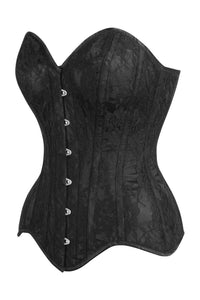 Top Drawer 5 PC Premium Boudoir Bunny Corset Costume Black