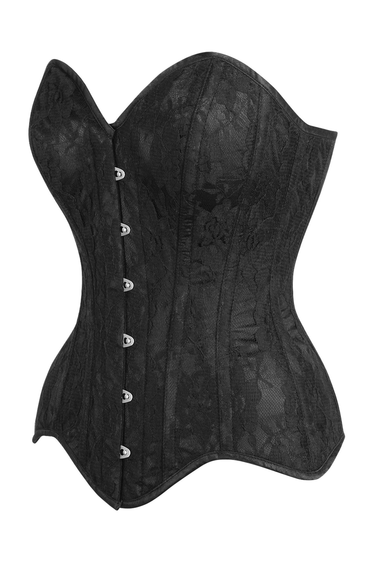 Top Drawer 5 PC Premium Boudoir Bunny Corset Costume Black