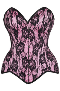 Top Drawer 5 PC Premium Boudoir Bunny Corset Costume Pink