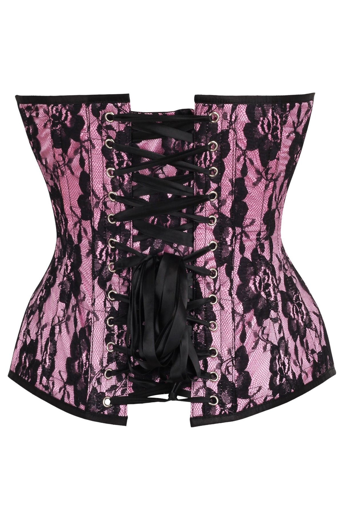 Top Drawer 5 PC Premium Boudoir Bunny Corset Costume Pink