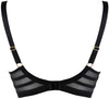 Axami Sheer Stripe Unlined Bra On the Clouds Nude/Black