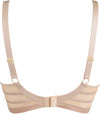 Axami Sheer Stripe Unlined Bra Beige