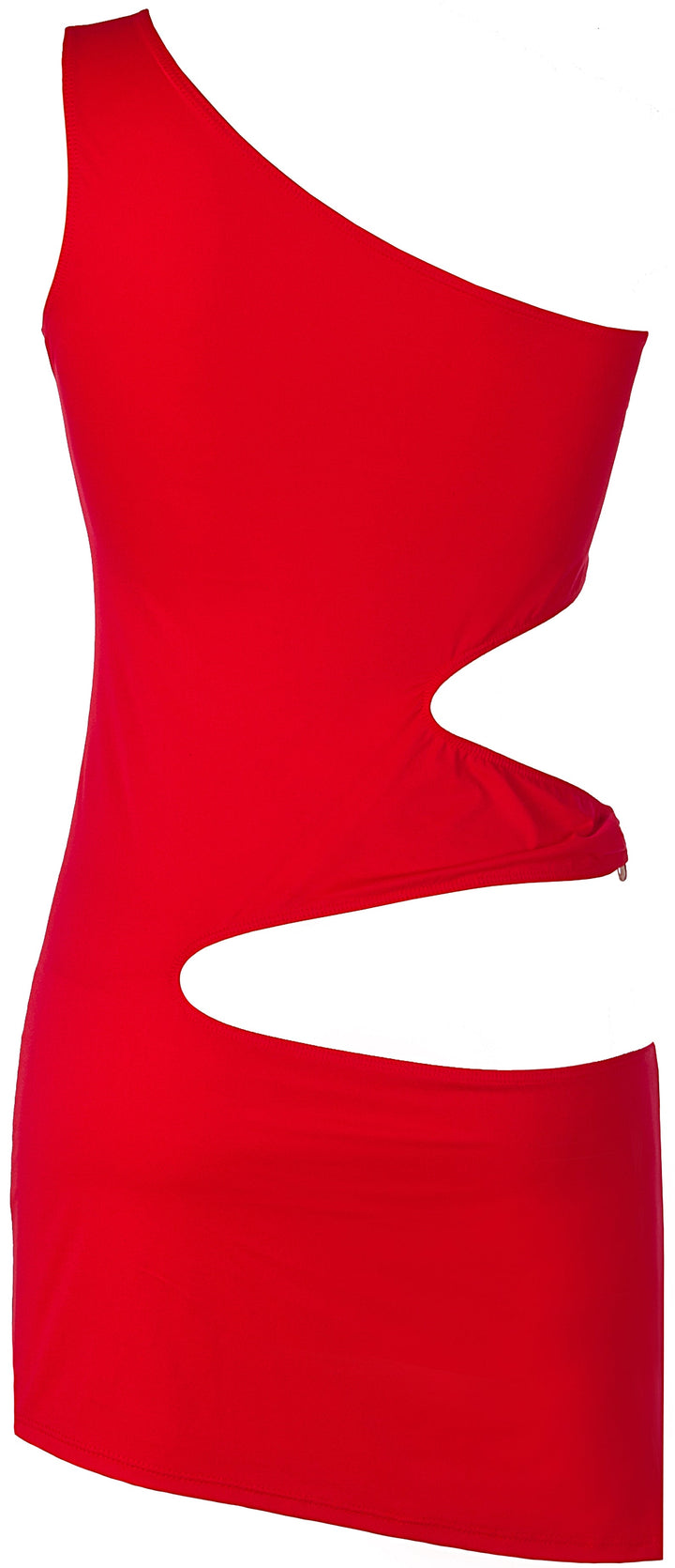 Axami 9249 Microfiber Sexy Red Dress Cutouts Rings