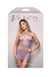 Fantasy Lingerie Vixen Serendipity Rhinestone Halter Dress Lavender