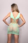 Fantasy Lingerie Vixen Yours Truly Crossover Dress Seaglass Green