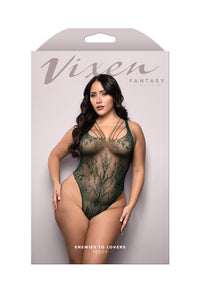 Fantasy Lingerie Vixen Enemies To Lovers Teddy Green Queen