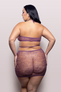 Vixen Focus On Me Cut-out Halter Stocking Dress