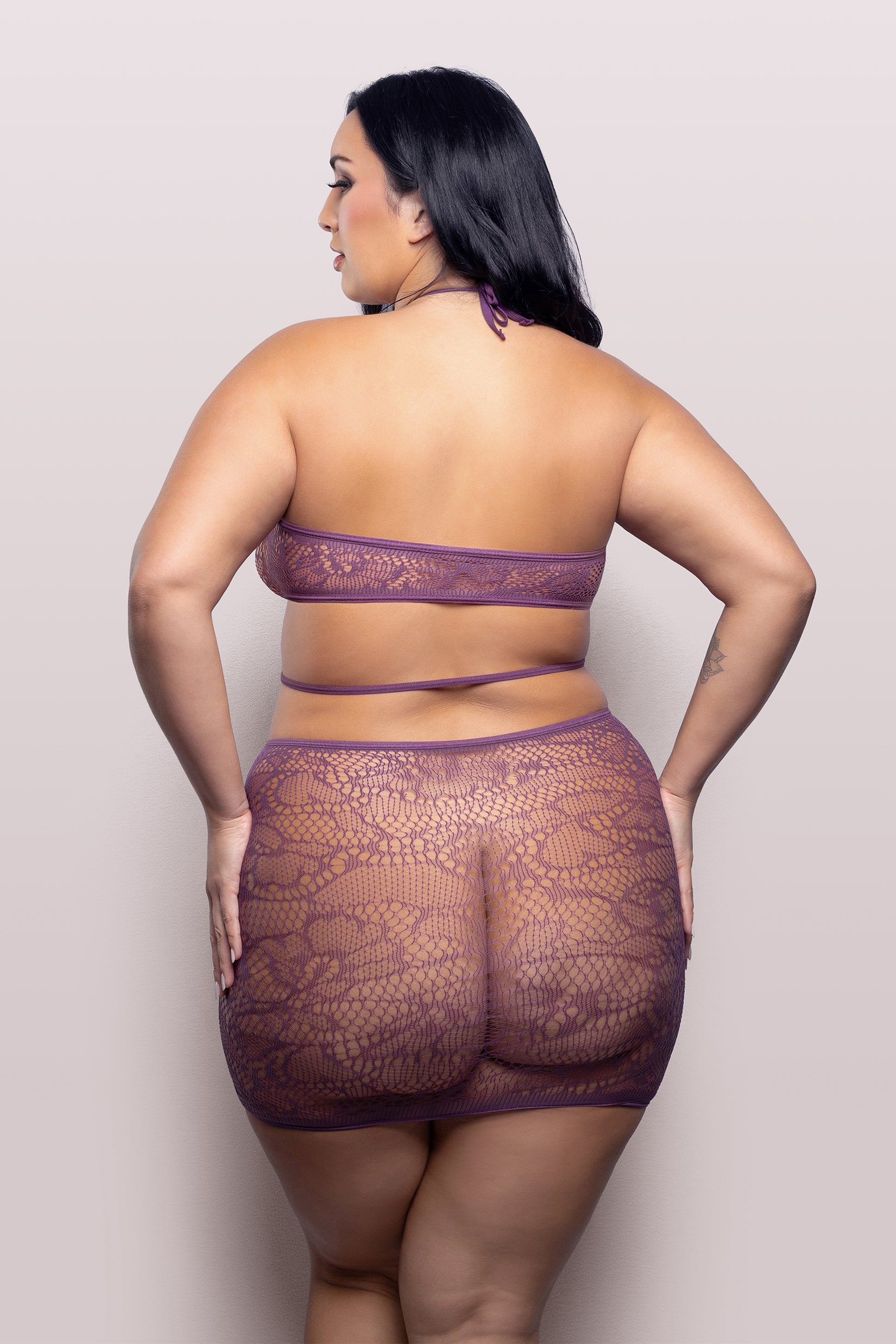 Vixen Focus On Me Cut-out Halter Stocking Dress