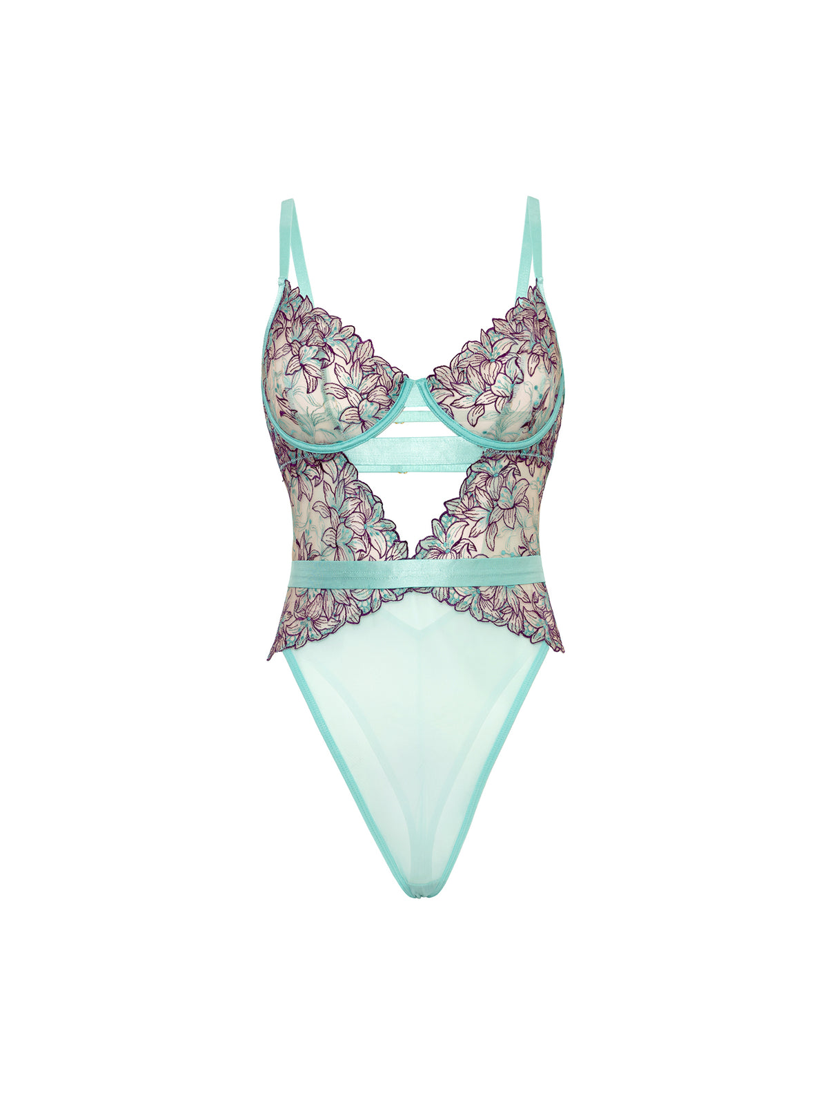 Adaline Teddy Floral Embroidery
