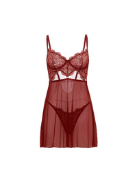 Oh la la Cheri Arielle Sheer Lace Babydoll