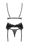 Obsessive Arisha Lace Garter Bra Set