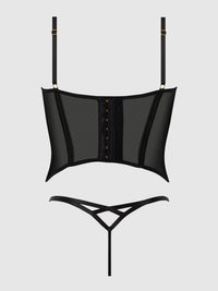 House of Desire Ashley Alexiss Sheer Bustier & G-String Set