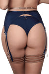 Axami Blue Lagoon Garter Belt