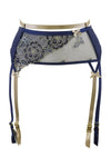 Axami Blue Lagoon Garter Belt